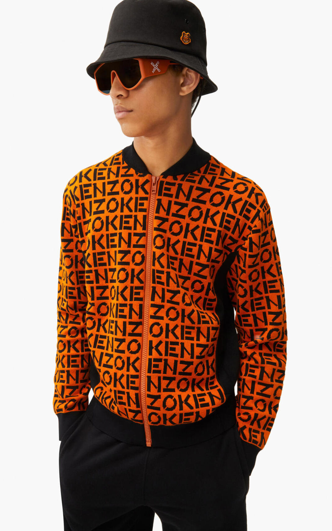 Kenzo monogrammed in jacquard Träningsjacka Herr | 41860-VETU